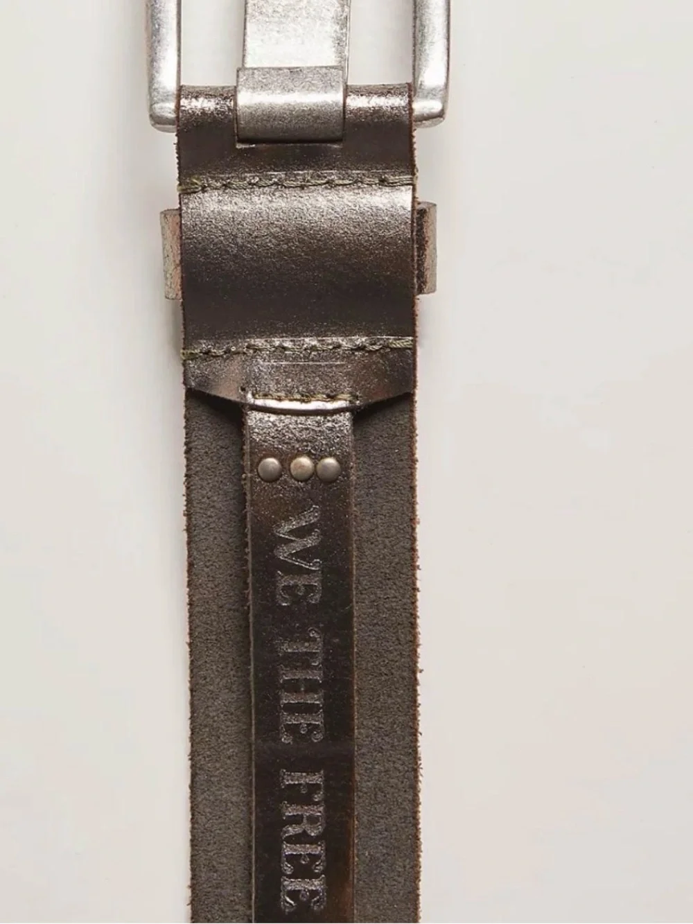 NWT Free People Metallic Jona Belt in Metallic Silver